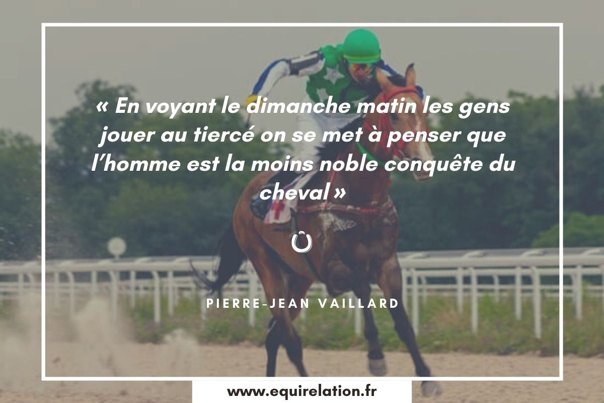 La passion d'un cheval de course